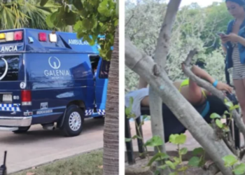 Choque de motos acuáticas pirata en Cancún