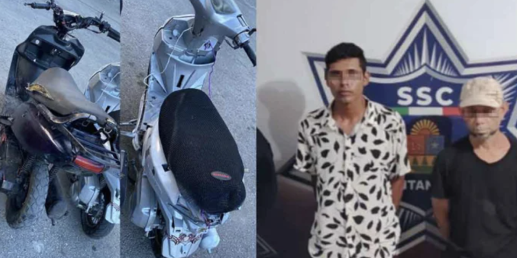 Detienen a dos motociclistas por desobediencia y exceso de velocidad en Cancún
