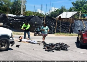 Accidente en la colonia Adolfo López Mateos deja un lesionado leve
