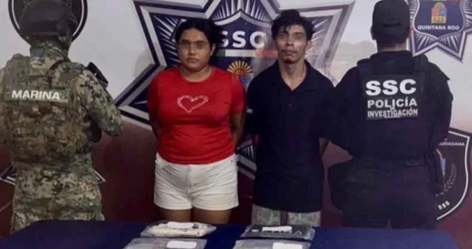 Detienen a pareja por intercambio de marihuana en Villas del Mar 3, Cancún