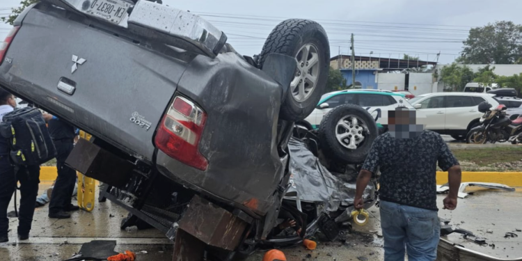 Mueren siete personas en trágico accidente en el bulevar Luis Donaldo Colosio en Cancún