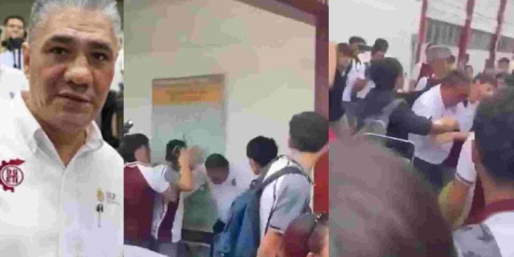 Estudiantes dan golpiza al director del Cetis 78 de Altamira por presunto acoso a las alumnas
