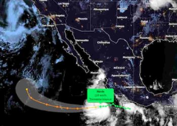 Huracán Narda en el Pacífico:intensificación y trayectoria estimada