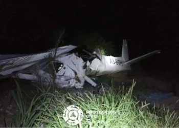 Accidente de avioneta en García Nuevo León deja dos muertos
