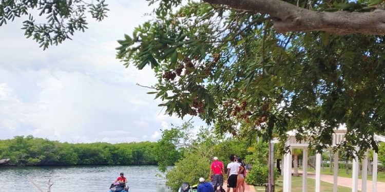 Módulos flotantes contra piratería turística en Nichupté contra la piratería