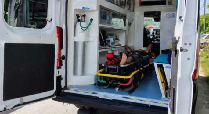 Motociclista resulta herido en accidente en Chetumal