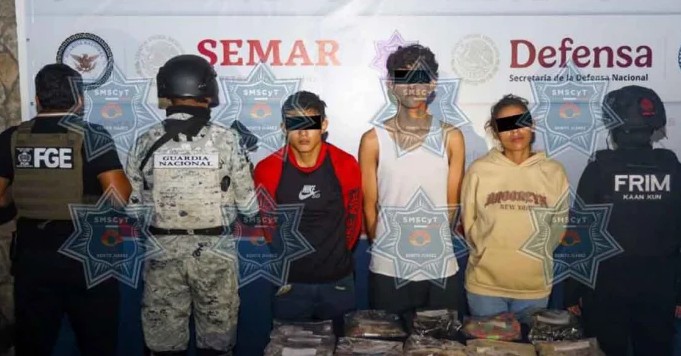 Detienen a tres personas por narcomenudeo en Cancún
