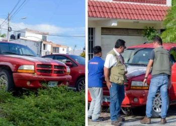 Retiran vehículos abandonados en la Supermanzana 26 de Cancún