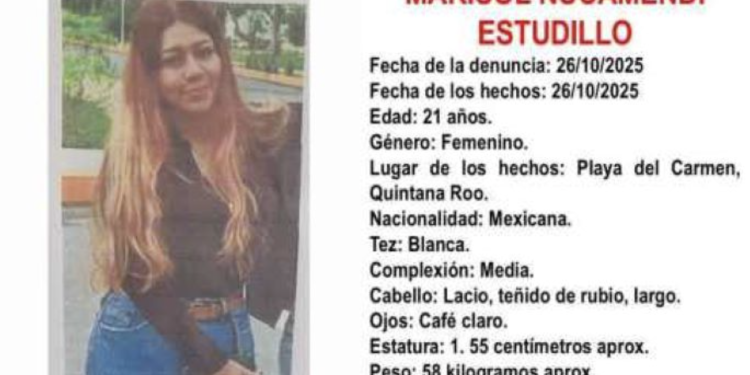 Aparece joven desaparecida en Cancún