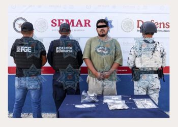 Detienen a joven con drogas en Cancún