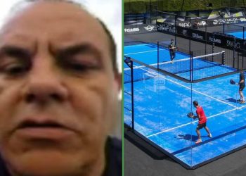 Cuauhtémoc Blanco jugando pádel