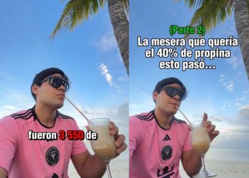 Le exigen 40% de propinas en Cancún