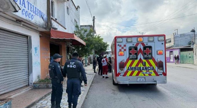 Hombre resulta herido de bala tras ataque armado en la avenida Ruta 4 de Cancún