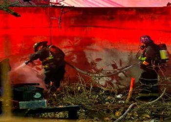 Bomberos sofocan incendio en lote baldío de Playa del Carmen
