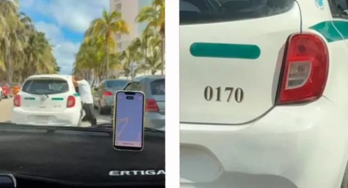Taxista de Cancún es investigado tras ser grabado realizando sus necesidades en la vía pública