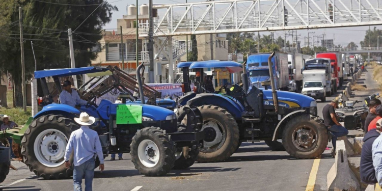 bloqueo de agricultores en México