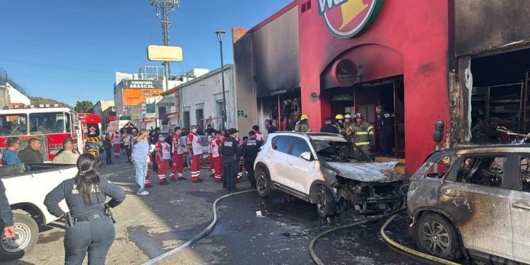 muertos por incendio en Waldo's de Hermosillo