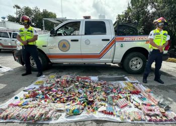 Decomisan 300 kilogramos de pirotecnia ilegal en Playa del Carmen