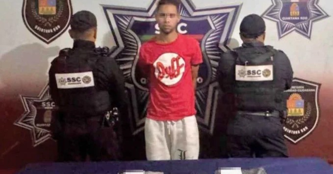 Cae venezolano con más de 40 bolsitas de estupefacientes en Cancún