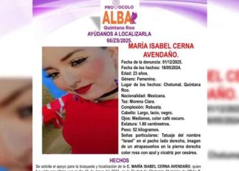 Buscan a María Avendaño en Chetumal