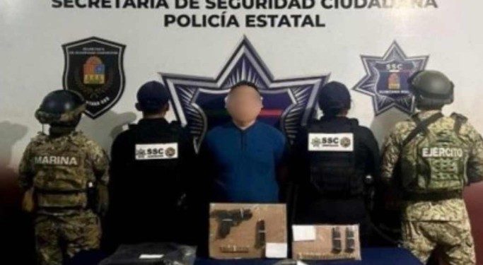 Detienen a marino en operativo contra presunto jefe delictivo en Cancún
