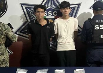 Detienen a dos presuntos distribuidores de droga en La Guadalupana, Benito Juárez