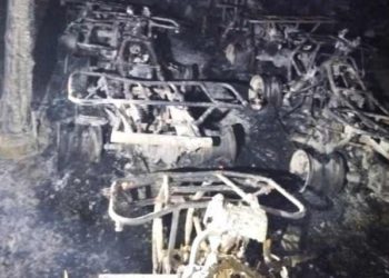 Incendio en base de cuatrimotos en Cozumel fue ocasionado por un cortocircuito