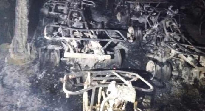 Incendio en base de cuatrimotos en Cozumel fue ocasionado por un cortocircuito