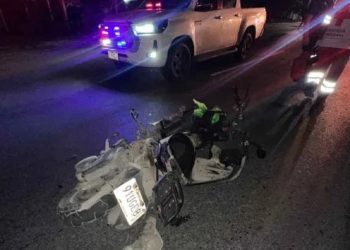 Aparatoso accidente entre motociclistas deja dos lesionados en Villamar 2