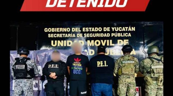 Capturan en Yucatán a hombre buscado por doble homicidio en Zapopan, Jalisco