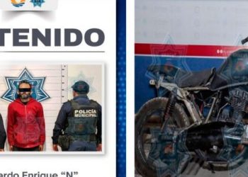 Detienen a sujeto con motocicleta robada en la Supermanzana 25 de Cancún