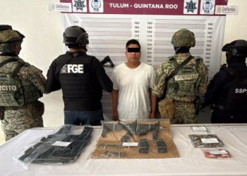 Detienen al quinto implicado en doble homicidio de Tulum; aseguraron drogas y arma larga