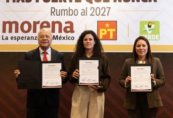 Morena, PT y PVEM firman declaración de unidad con miras al proceso electoral de 2027 y reafirman alianza política