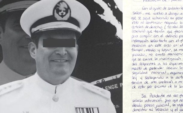 Defensa del vicealmirante Farías Laguna solicita a Sheinbaum intervención por información retenida por la Semar