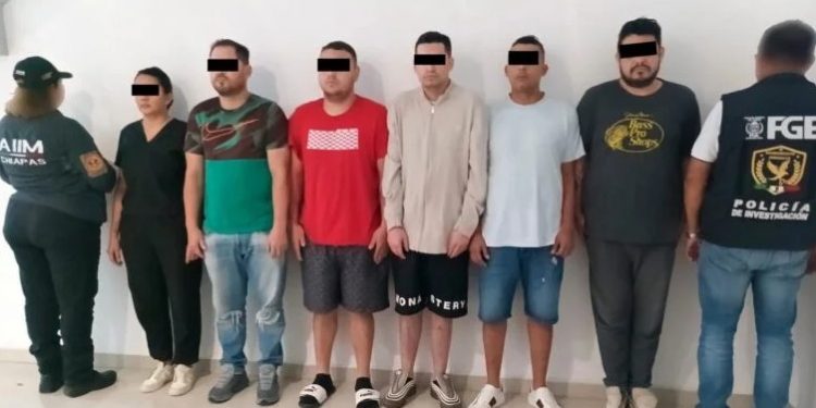 Detención de seis presuntos delincuentes en Cancún