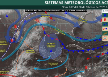 Pronóstico del clima Quintana Roo: Lluvias 8 feb
