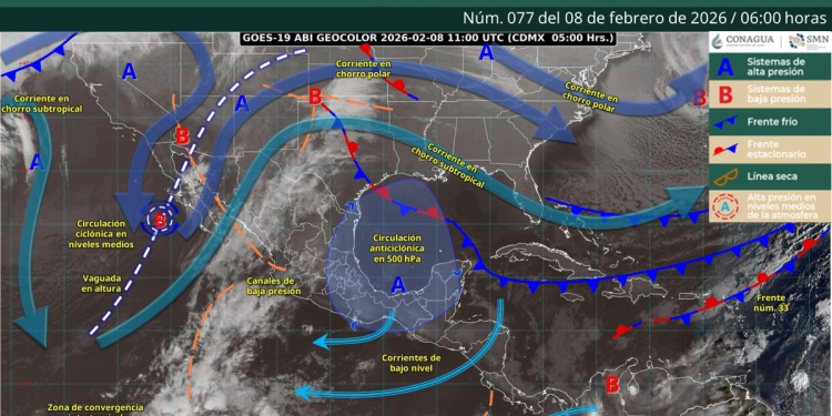Pronóstico del clima Quintana Roo: Lluvias 8 feb