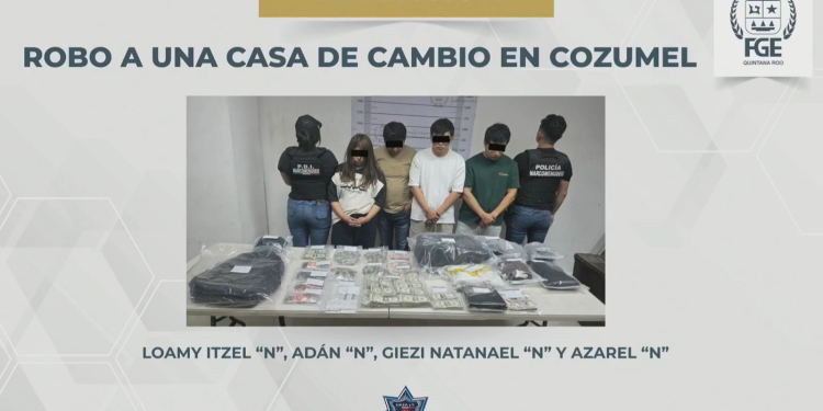 Robo Casa de Cambio Cozumel: Familia Detenida en Cancún