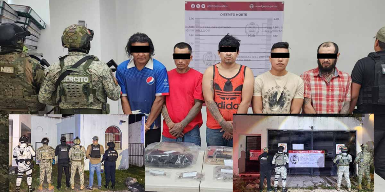 Cateos Simultáneos Quintana Roo: Cinco Detenidos