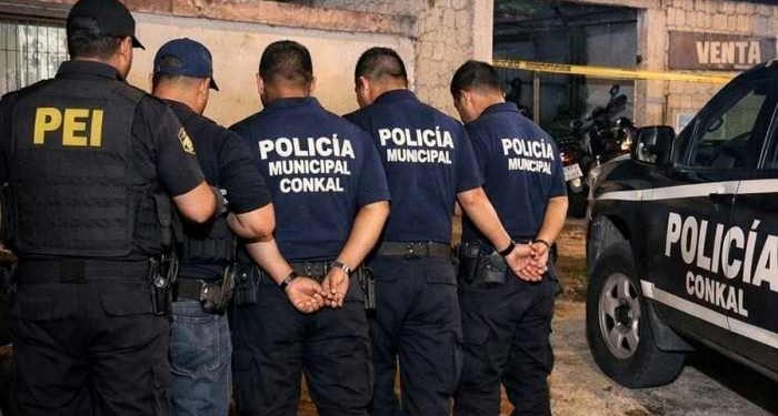 Policías Conkal detenidos por vínculos delictivos