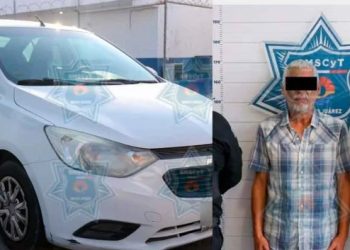 Detienen a hombre en Cancún por conducir vehículo con reporte de robo