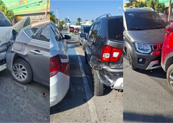 Carambola avenida Kabah Cancún genera tráfico