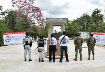 Fiscalía asegura predio inmobiliario en Bonfil