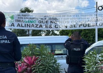 Protesta contra PVEM Cancún: Activistas lo llaman traidor