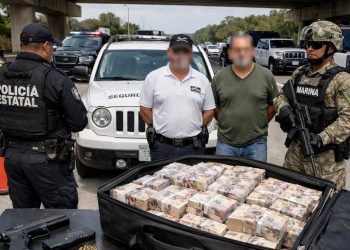 detenidos en retén en Mérida