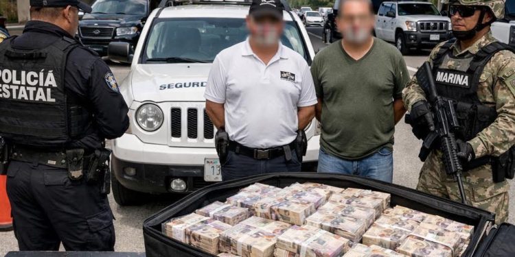 detenidos en retén en Mérida