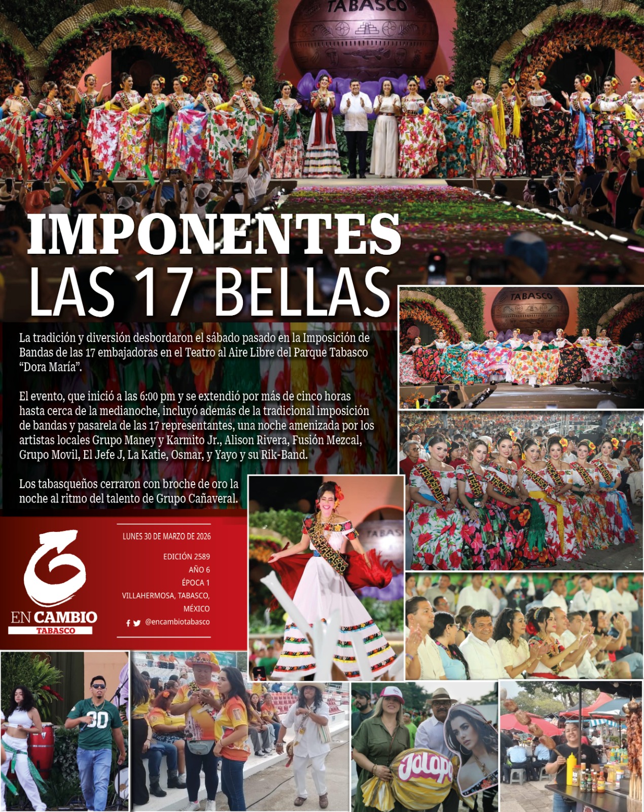 contraportada encambio diario tabasco 30 abril 2026