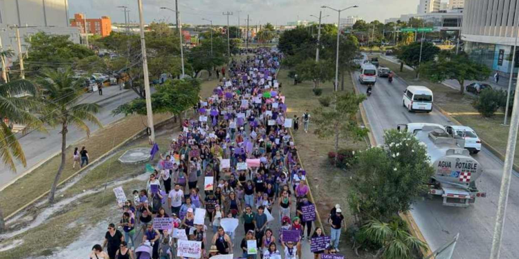 marcha 8M Cancún 2026: Operativo de Seguridad Integral