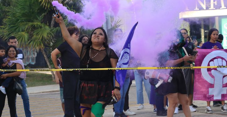 8M Cancún Protección Civil mujeres al frente del operativo
