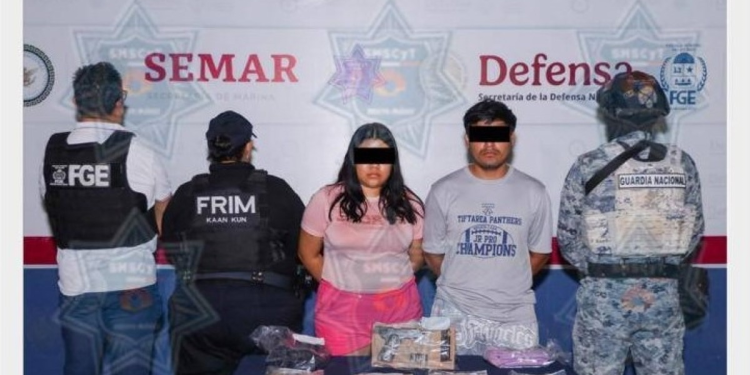 Detienen pareja drogas Cancún: Captura en SM 244